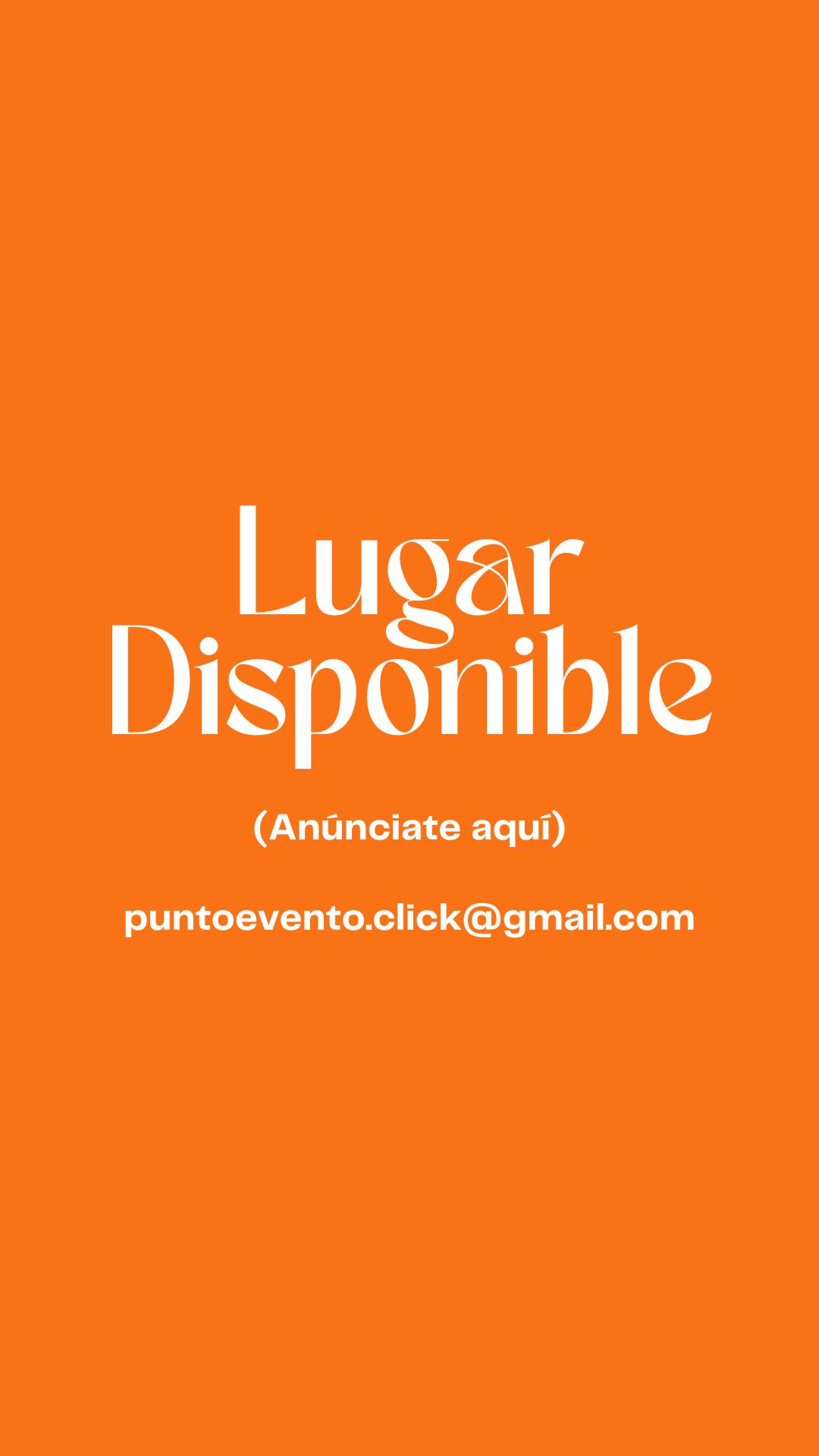 LUGAR-DISPONIBLE-L 🎉ESPACIOS Y LOCACIONES